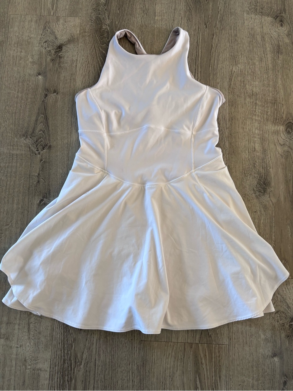 lululemon athletica White Sleeveless Fit-and-Flare tennis Dress